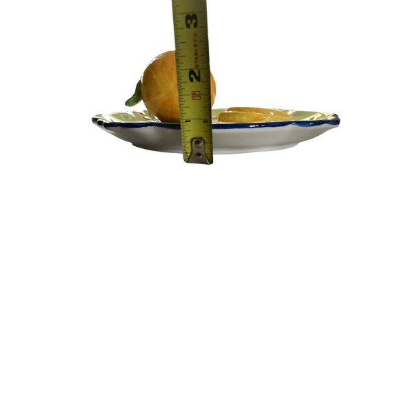 Vintage Bella Casa By Ganz 3D Fruit Plate Lemon Kitchen Decor - Picture 5 of 5